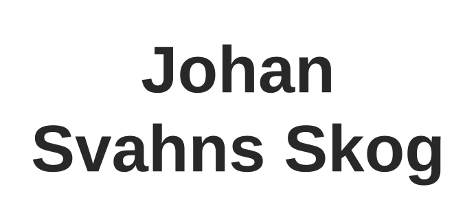 Johan Svahns Skog